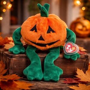 Vintage Large Ty Original  Beanie Baby Pumkin' 1999